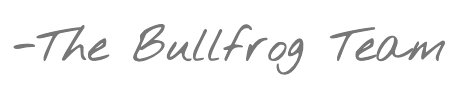 The Bullfrog Team Signature
